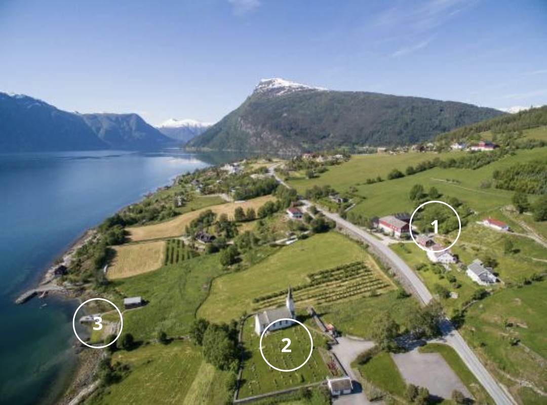 Flyfoto  over Nes Gard